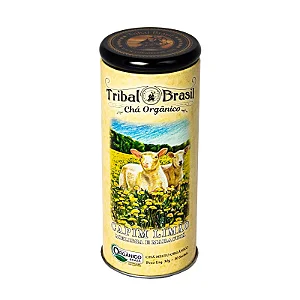 Chá de Capim Limão, Melissa e Maracujá Orgânico Lata 30 Sachês Tribal Brasil