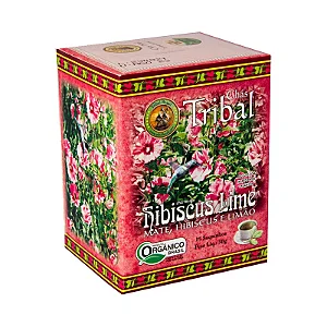 Chá Hibiscos Lime Orgânico Caixa 15 Sachês Tribal Brasil
