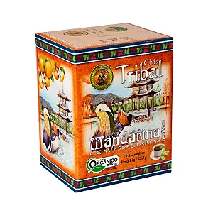 Chá Orgânico de Mandarina com Especiarias Caixa 15 Sachês Tribal Brasil