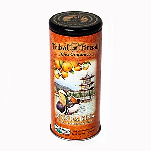 Chá Orgânico de Mandarina com Especiarias Lata 30 Sachês Tribal Brasil