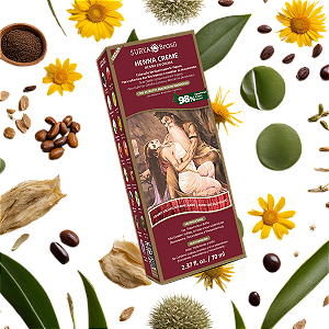 Henna Creme Louro Escuro Avermelhado Surya Brasil - 70ml