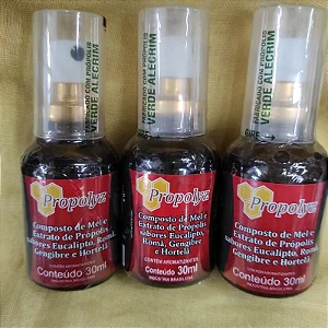 Spray de Mel e Própolis com Eucalipto, Romã, Gengibre e Hortelã Propolyz - 30ml