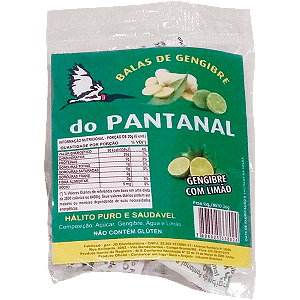 Balas de Gengibre do Pantanal com Limão