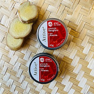 Cristais de Gengibre Sabor Acerola Attive+ Ardrak