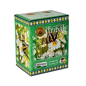 Chá de Camomila, Melissa e Menta Orgânico Caixa 15 Sachês Tribal Brasil