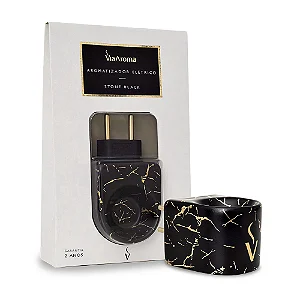 Aromatizador Elétrico Stone White / Stone Black Via Aroma