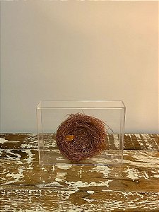 Caixa de Acrílico Decorativa Ninho Cobre