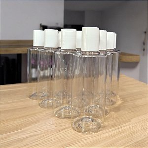 Kit 10 Frascos com Válvula Disktop para Sabonete Líquido de Banho - 200ML