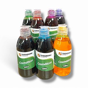 Corante Líquido Cósmetico - Saramanil 100ML (Escolha sua cor)