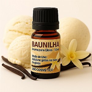 Aroma para Gloss Labial / Lip Balm / Lip Oil - Baunilha