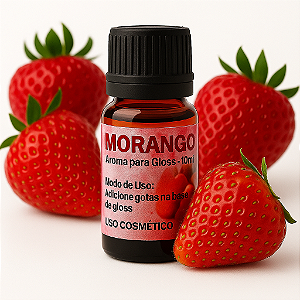Aroma para Gloss Labial / Lip Balm / Lip Oil - Morango