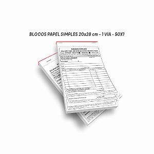 Bloco 1 via 75g 20x28 cm