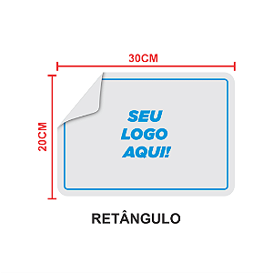 Placa ps 1mm com adesivo 20x30cm
