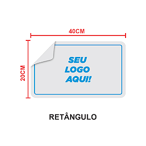 Placa ps 1mm com adesivo 20x40cm