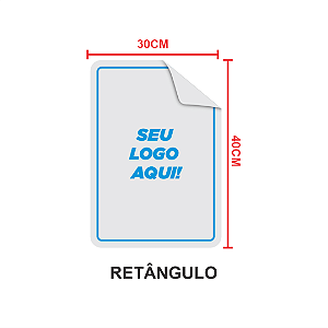 Placa ps 1mm com adesivo 30x40cm