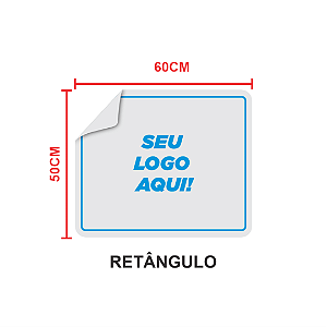 Placa ps 1mm com adesivo 50x60cm