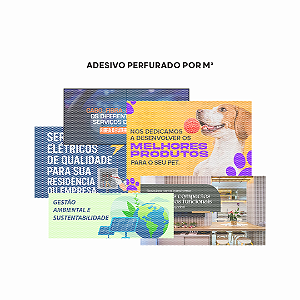 Adesivo Perfurado - Tamanho PERSONALIZADO