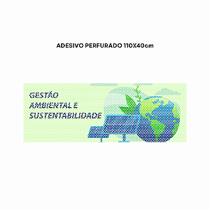 Adesivo Perfurado - Tamanho 110x40cm