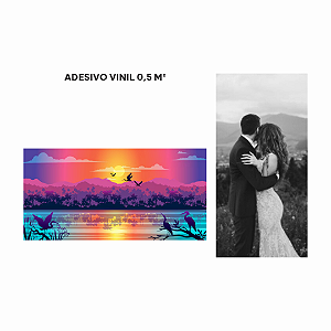 Adesivo Vinil até 0,5 m²