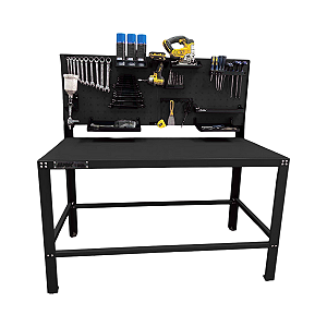 KIT Bancada + Painel + Suportes 1 - Preto