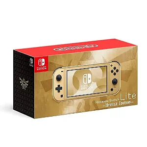Nintendo Switch Lite Novo Hyrule Desbloqueado + SD 256GB + Muitos Jogos