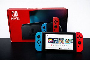 Nintendo Switch V2 Usado Desbloqueado + SD 128GB + Muitos Jogos