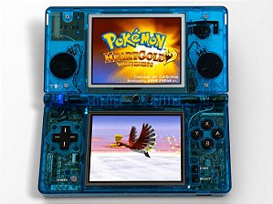 Nintendo Dsi Custom Azul Transparente + R4