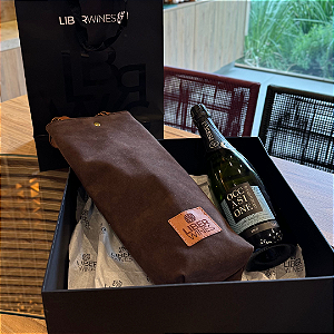 KIT - SACOLA DE CAMURÇA + ESPUMANTE OCCASIONE BRUT