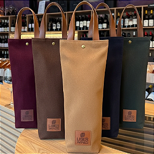 SACOLA DE CAMURÇA PARA 1 GARRAFA SOTIDA