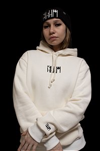 Moletom Canguru Basic Slum - Off White