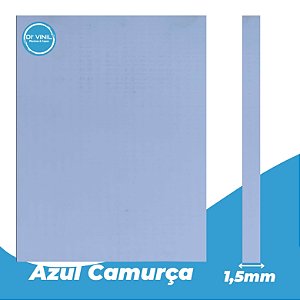 Estampa Azul Camurça 1,5mm Tela Armada