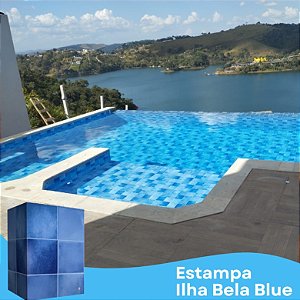 Estampa Ilha Bela Blue 0,6mm Vinil