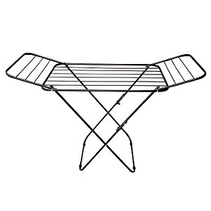 Varal de Chão com Abas Preto Resistente - Bitenfer Varais