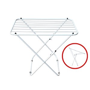 Varal De Chão Aluminio Sem Abas Com Pintura Eletrostática Branco - Bitenfer Varais