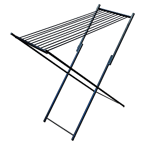 Varal De Chão Alto Sem abas Preto 120cm para Lençol 100% Aluminío - Bitenfer Varais