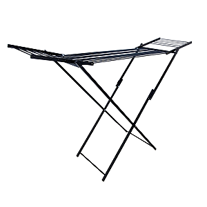 Varal De Chão Alto Preto Com Abas 120cm para Lençol 100% Aluminío - Bitenfer Varais