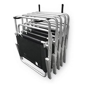 SUPORTE CADEIRA DE PRAIA FIXO ALUMINIO PRETO - BITENFER