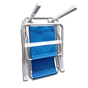 Suporte Cadeira de Praia Articulado Aluminio Branco - Bitenfer Varais
