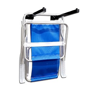 SUPORTE CADEIRA DE PRAIA ARTICULADO  ALUMINIO PRETO - BITENFER