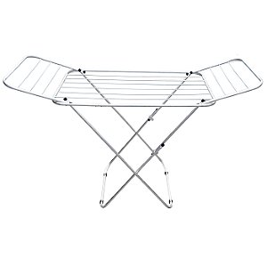 Varal de Chão com Abas Prata Resistente - Bitenfer Varais