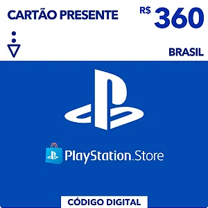 Gift Card Playstation Store R$360 - Código Digital