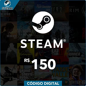 Gift Card Steam R$150 Reais - Código Digital