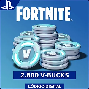 Fortnite 2.800 V-Bucks PS4 e PS5 - Código Digital