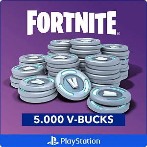 Fortnite 5.000 V-Bucks PS4 e PS5 - Código Digital