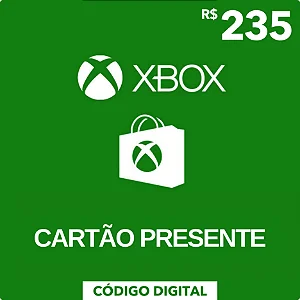 Cartão Presente Xbox R$235 - Código Digital