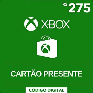 Cartão Presente Xbox R$275 - Código Digital