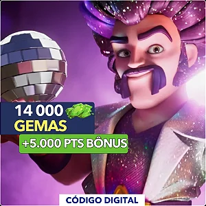Clash Of Clans - 14.000 Gemas + 5.000 PTS Bônus - Código Digital