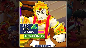 Brawl Stars - 360 Gemas + 10% Bônus - Código Digital