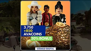 Avakin Life - 3.750 AvaCoins + 30% Bônus - Código Digital