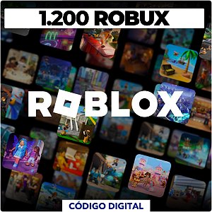 Roblox - 1.200 Robux - Código Digital